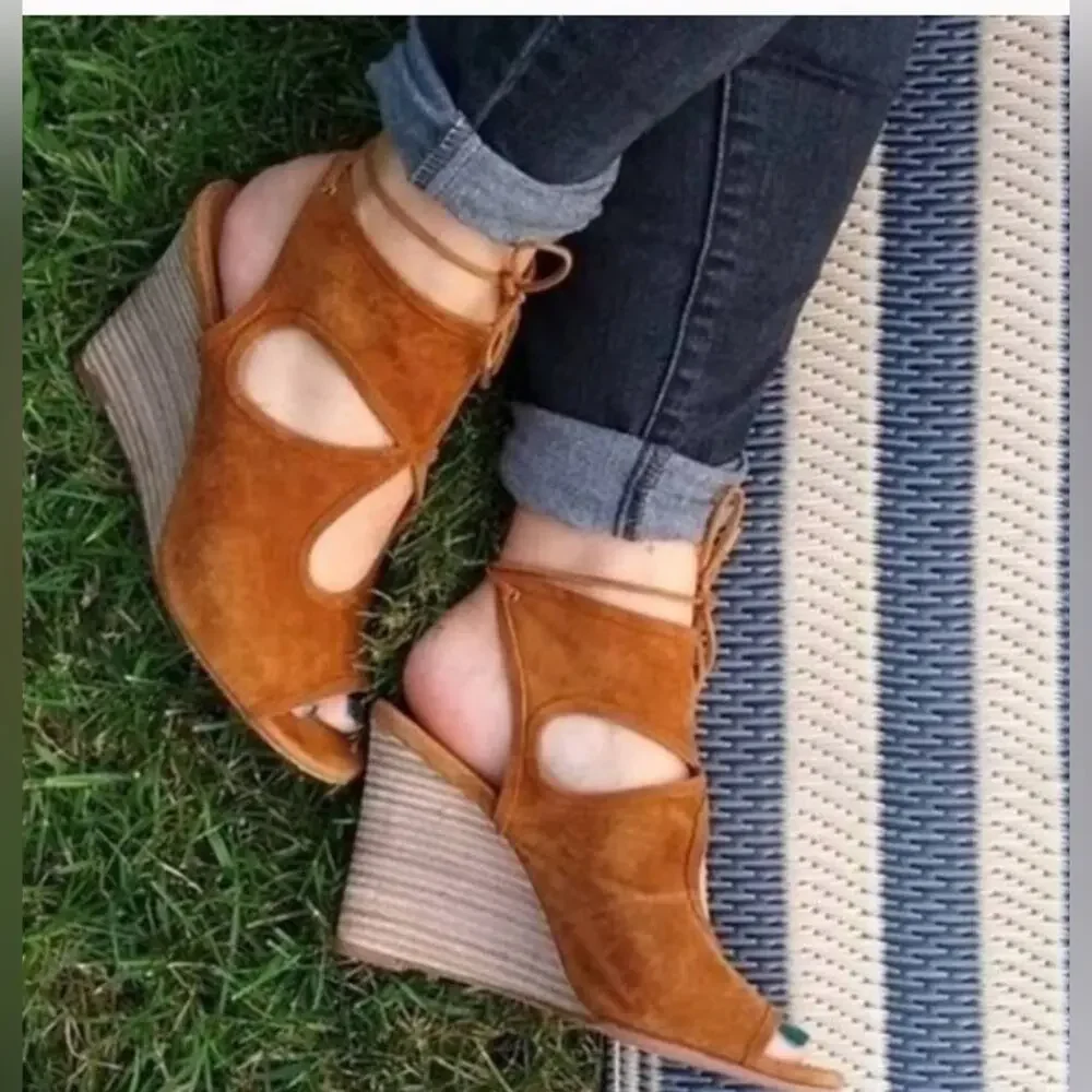 Aquazzura sexy thing suede wedge Size:40.5